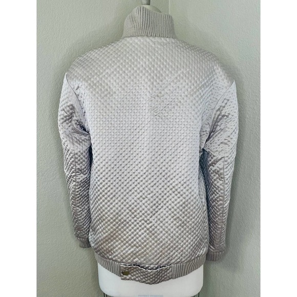 Omandi Silver and Lilaic Bomber Jacket - Picture 3 of 5